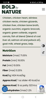 Load image into Gallery viewer, Bold By Nature Chicken Box 18lbs (8oz, 36 patties)