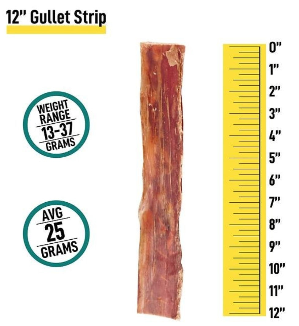 Flat Gullet Sticks 12in. - Paws Choose Us