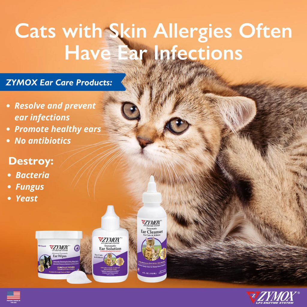 ZYMOX Enzymatic Ear Cleanser for Cats & Kittens