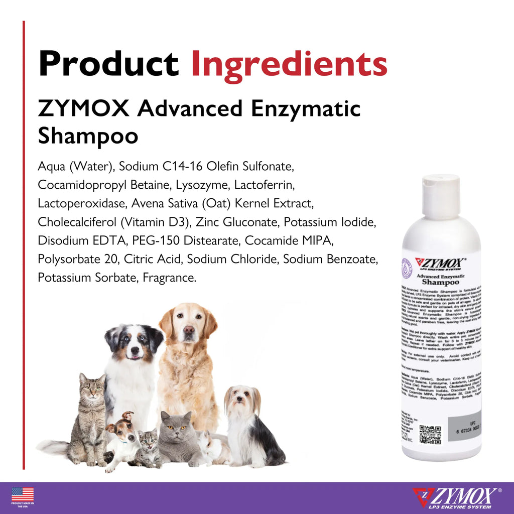 ZYMOX Advanced Enzymatic Shampoo - 12 oz