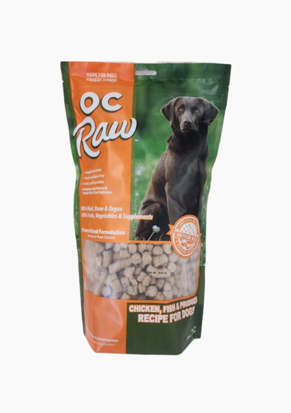 Oc Raw Freeze Dried Chicken/ Fish 20oz