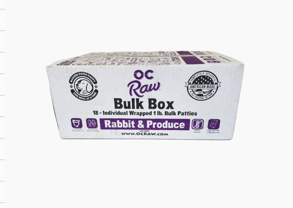 OC Raw Rabbit and Produce 18lb