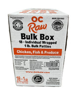 Load image into Gallery viewer, OC Raw Chicken, Fish, &amp; Produce 18lb Box
