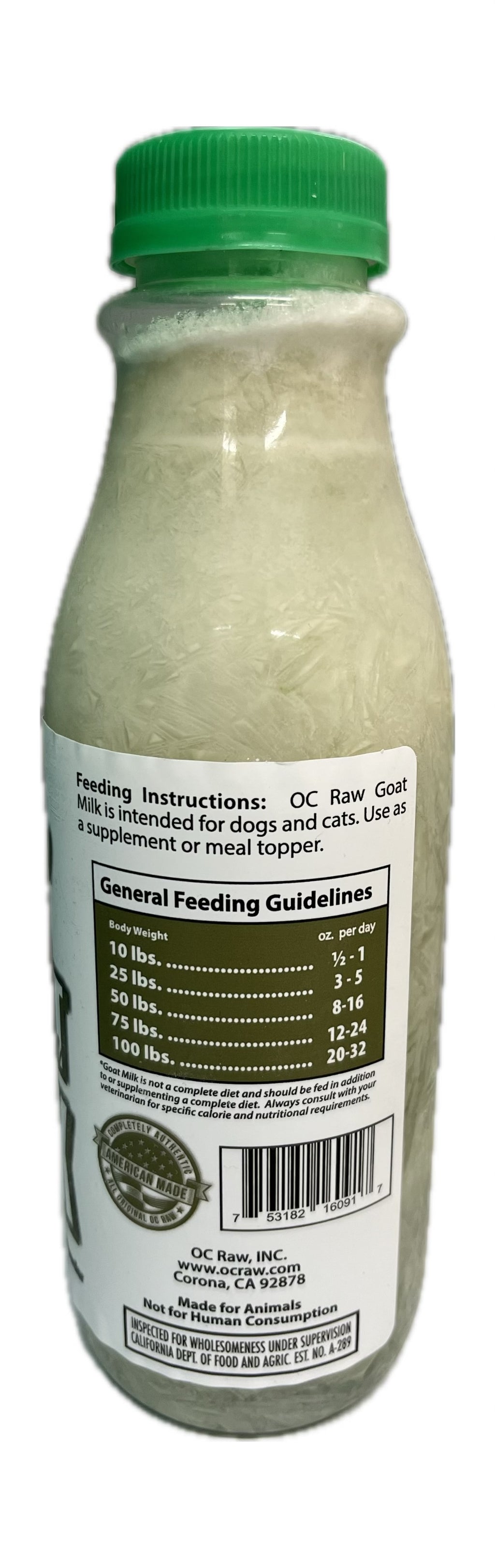 OC Raw Goat Milk - 16oz (Green)