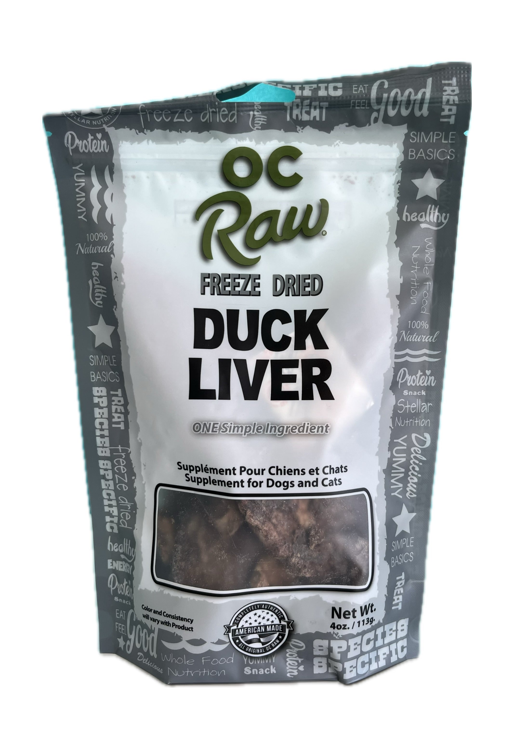 OC Raw Freeze Dried Duck Liver