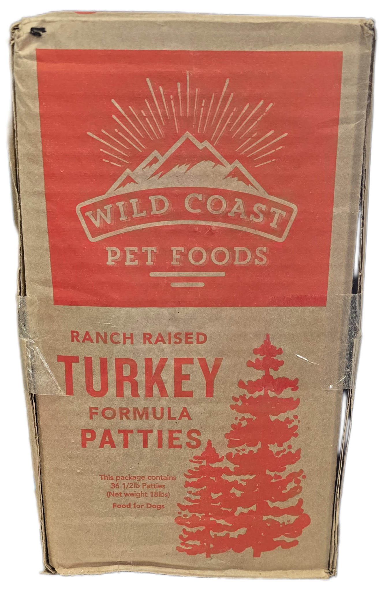 Wild Coast Farm Raised Turkey 18lbs 36-8oz Patties