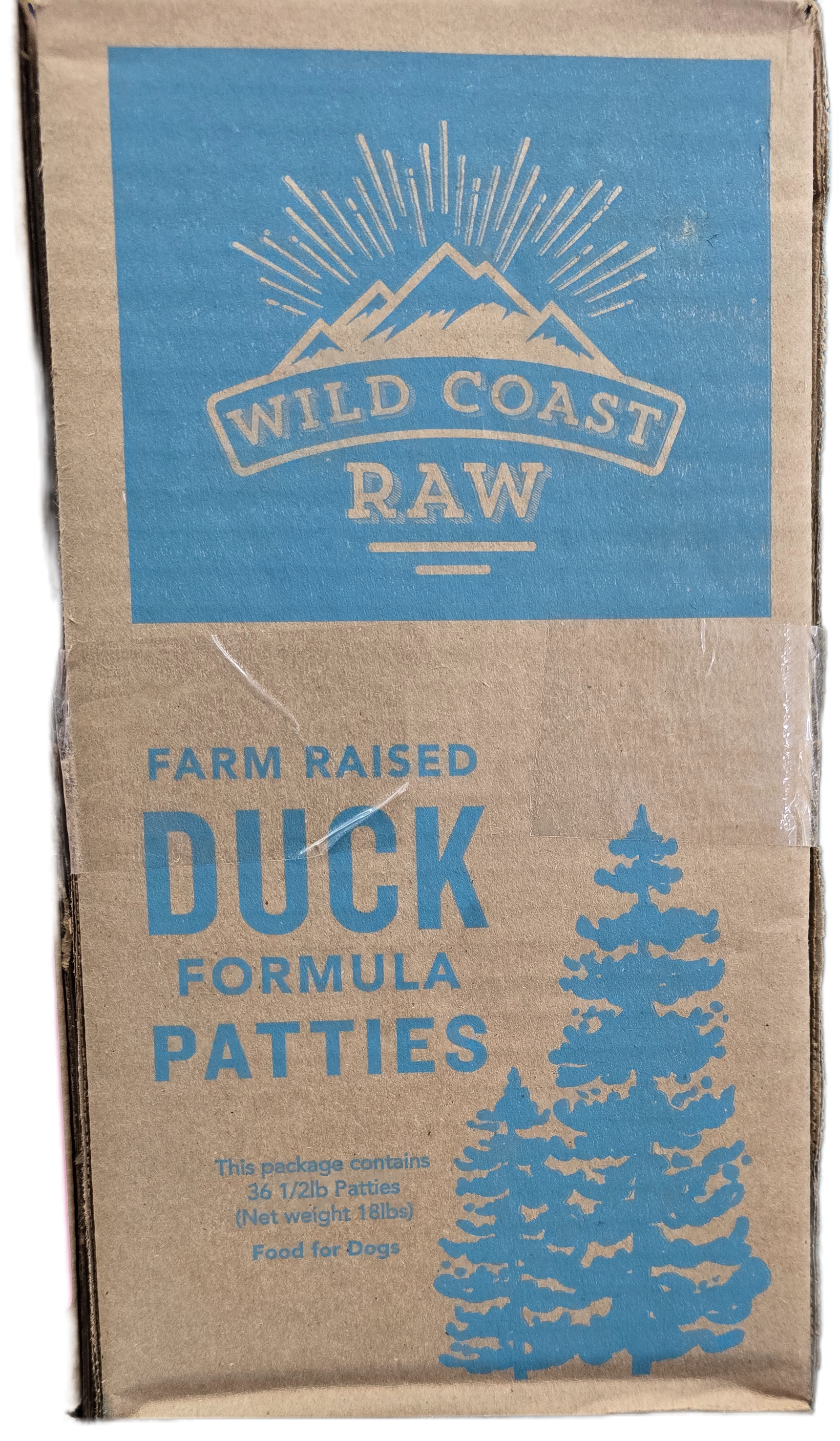 Wild Coast Farm Raised Duck 18lb= 36 (8oz Patties)