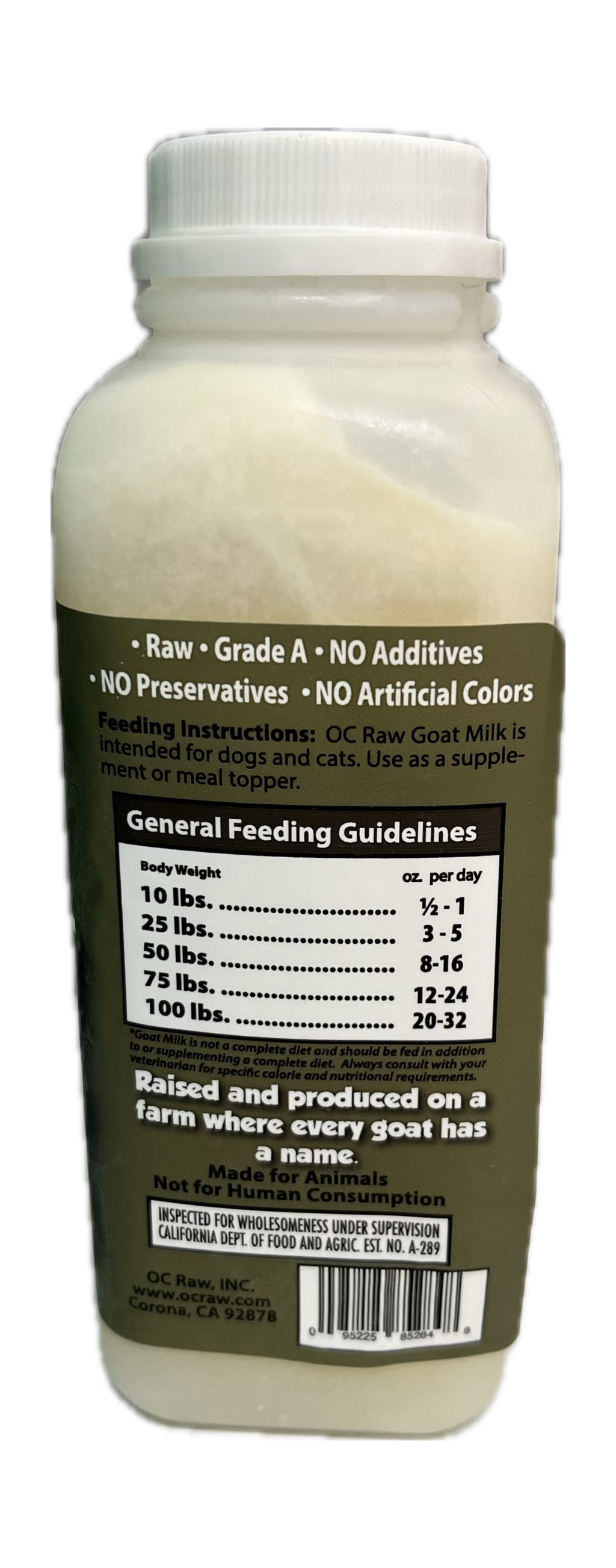 OC Raw Goat Milk - 16oz