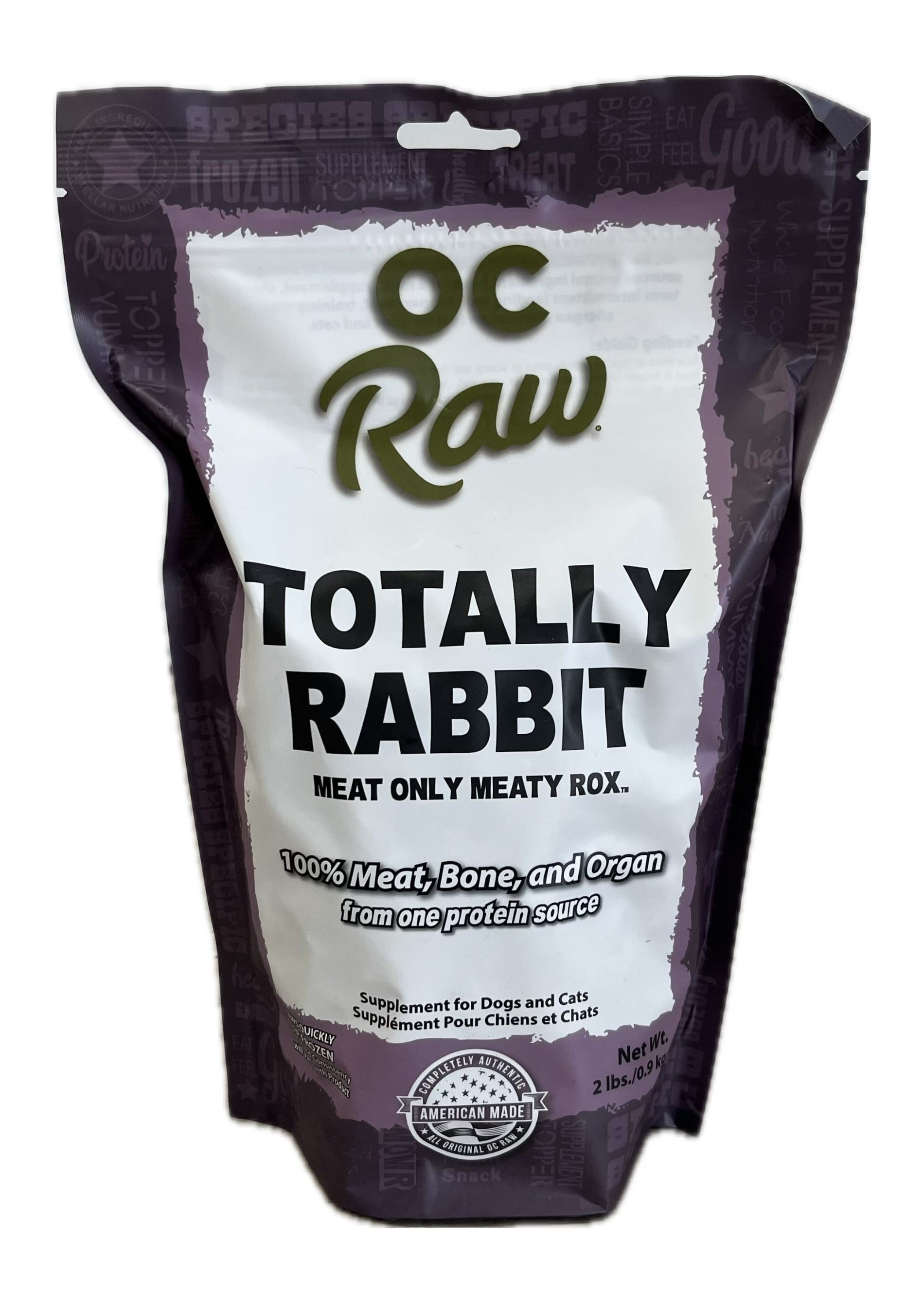 OC Raw Rabbit - Totally Rabbit 2lbs