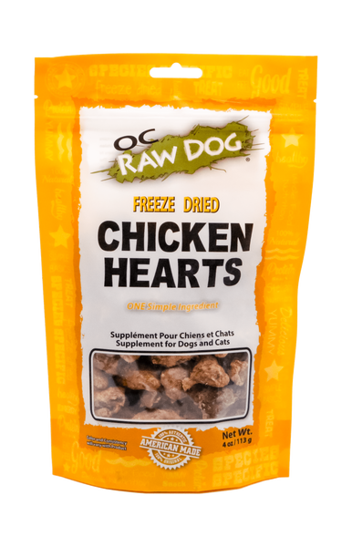 OC Raw Freeze Dried Chicken Hearts