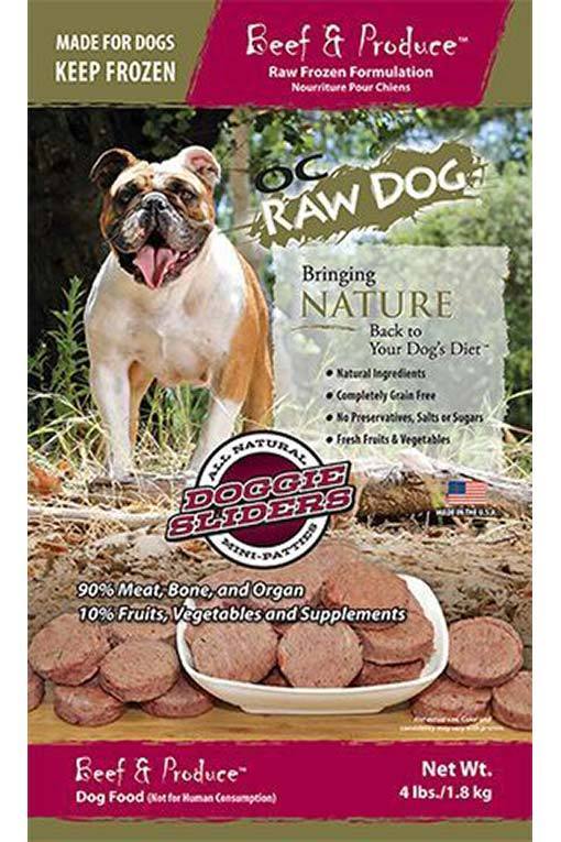 Oc Raw Beef and Produce 4lbs - Paws Choose Us